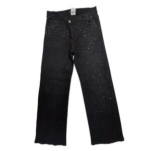 VBRT Black Rhinestone Western Womens Jeans Size 7